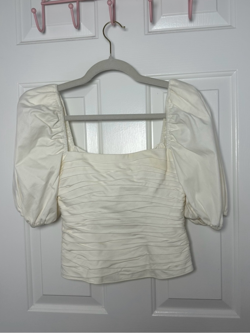 Reformation Barry Top with Bow & Puff Sleeve - Picture 6 of 8